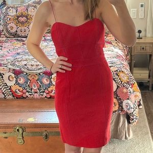 NWT Banana Republic | Vermillion Piped Corset Dress Wool Blend | Size: 6